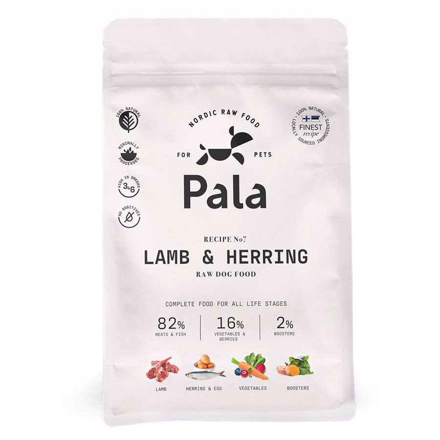 Pala Raw Dog Food Recipe no7 Lamb & Herring, 1 kg