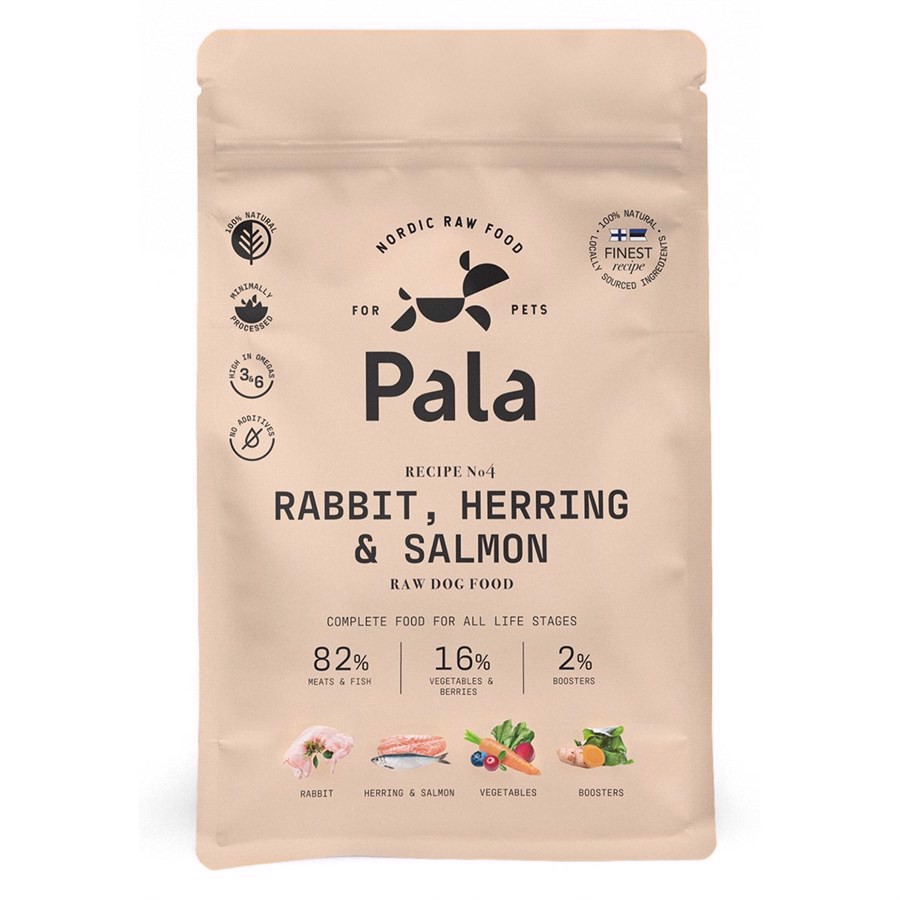 Billede af Pala Dog Food Rabbit, Herring & Salmon, 1 kg hos MyPets.dk