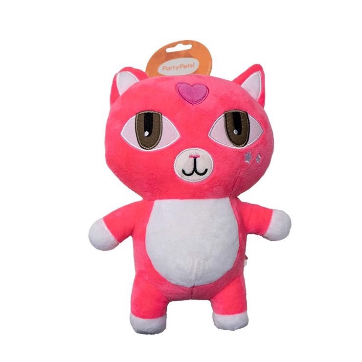 Billede af Pink Cat hundebamse, 26 cm