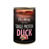 Profine Single Protein Duck dåsemad, 400g - KORT DATO
