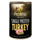 Profine Single Protein Turkey dåsemad, 400g - KORT DATO