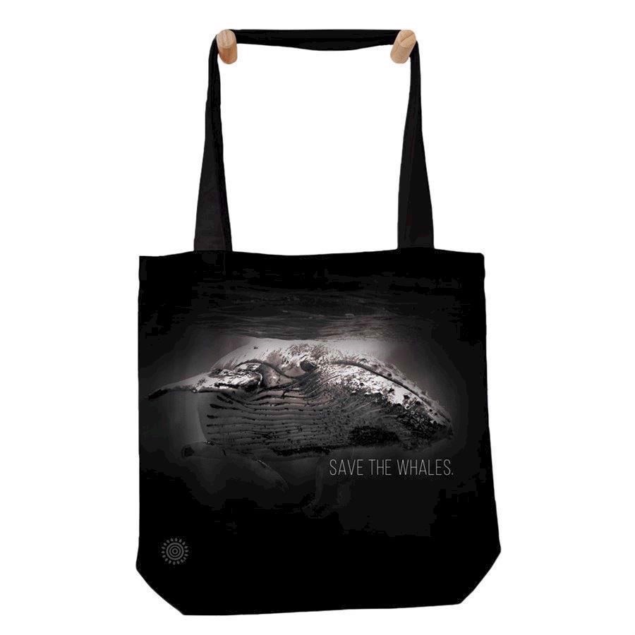 Save the Whales stof indkøbsnet