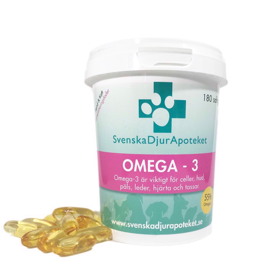 Svenska DjurApoteket Omega-3 kapsler, 180 stk