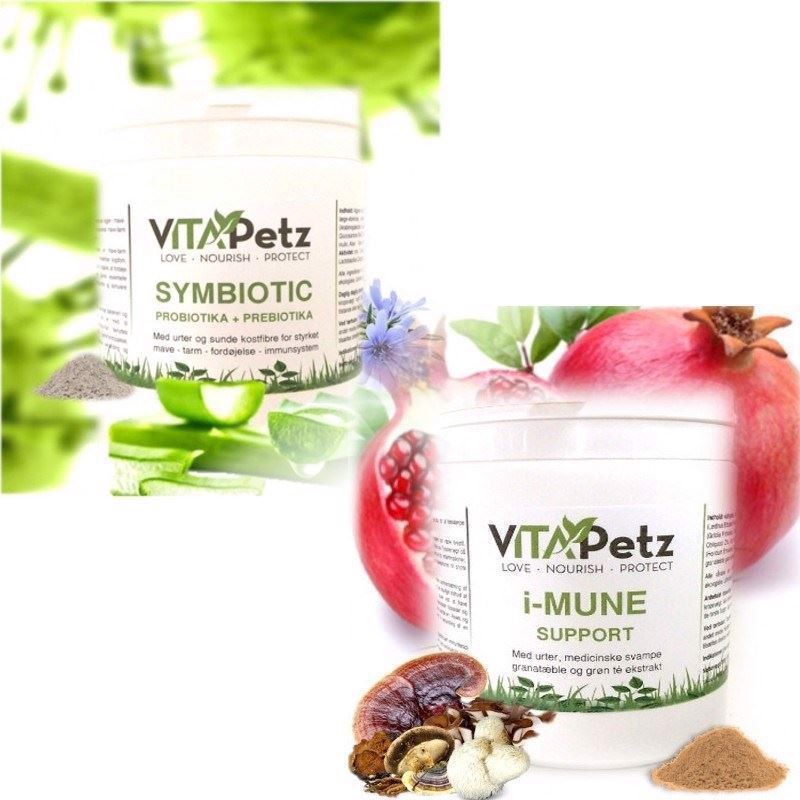 Billede af VitaPetz Immun Booster Pakke small, I-Mune + Symbiotic