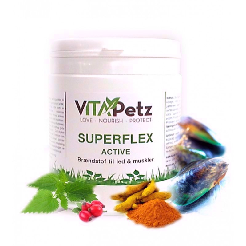 VitaPetz Superflex Active, til led og muskler, 150 gr thumbnail