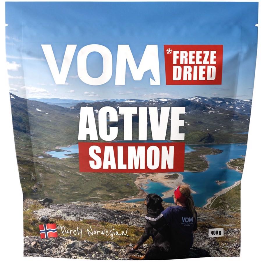 Vom Frysetørret Fuldfoder Med Laks 400g Kort Dato