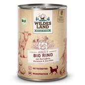 Wildes Land økologisk dåsemad til hunde - oksekød