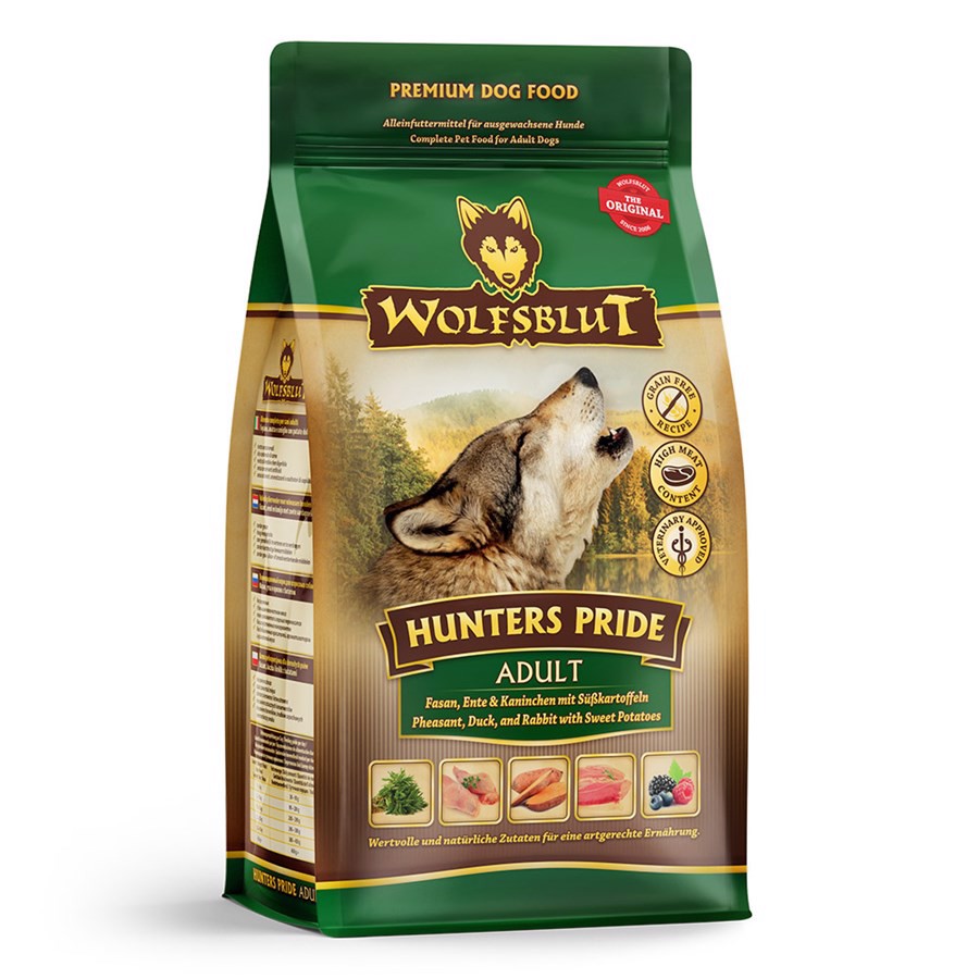 WolfsBlut Hunters Pride Adult hundefoder, 500g