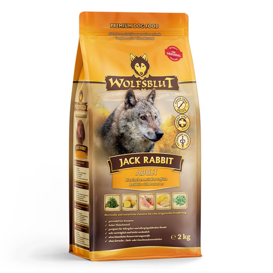 WolfsBlut Jack Rabbit Adult med kanin, 2 kg thumbnail