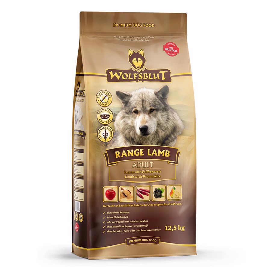 Billede af WolfsBlut Range Lamb Adult hundefoder, 12.5 kg