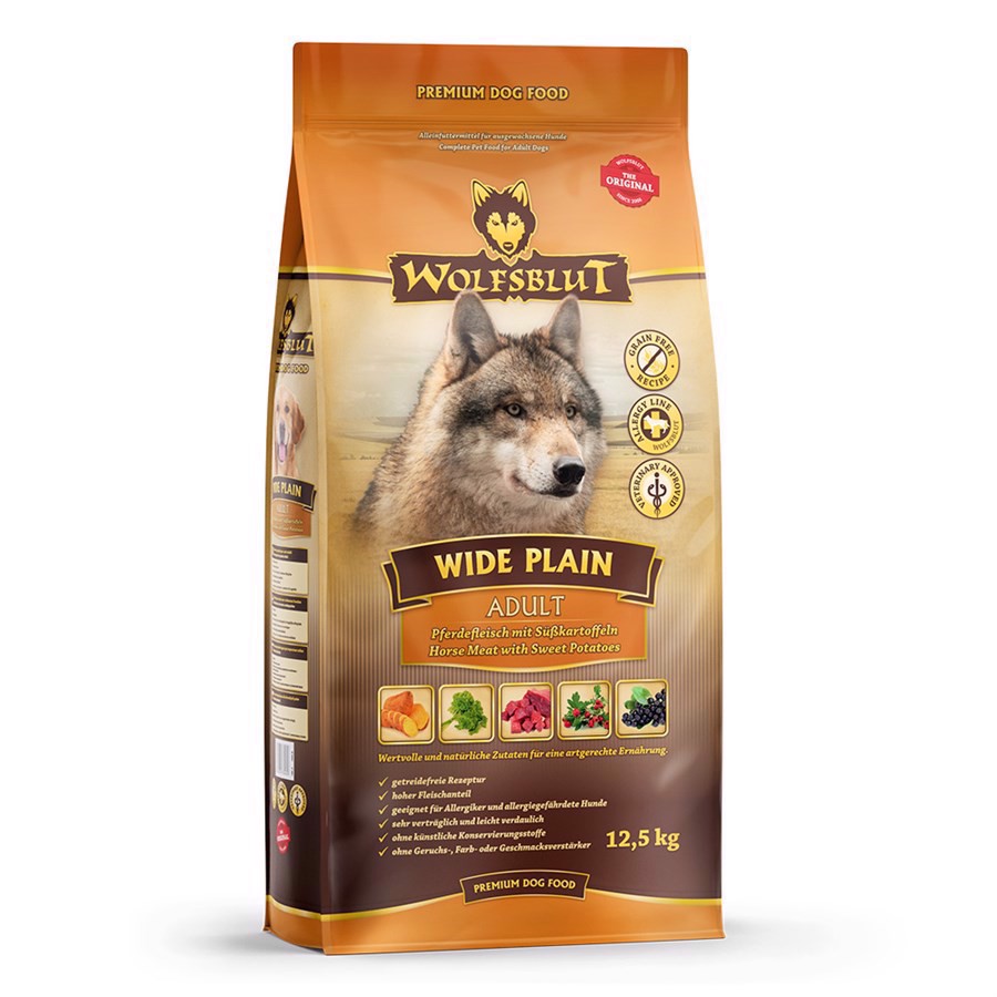 Billede af Wolfsblut Wide Plain Adult med hest, 12.5 kg hos MyPets.dk