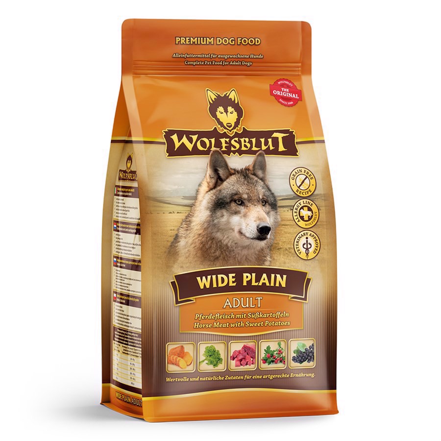 Billede af Wolfsblut Wide Plain Adult med hest, 500g