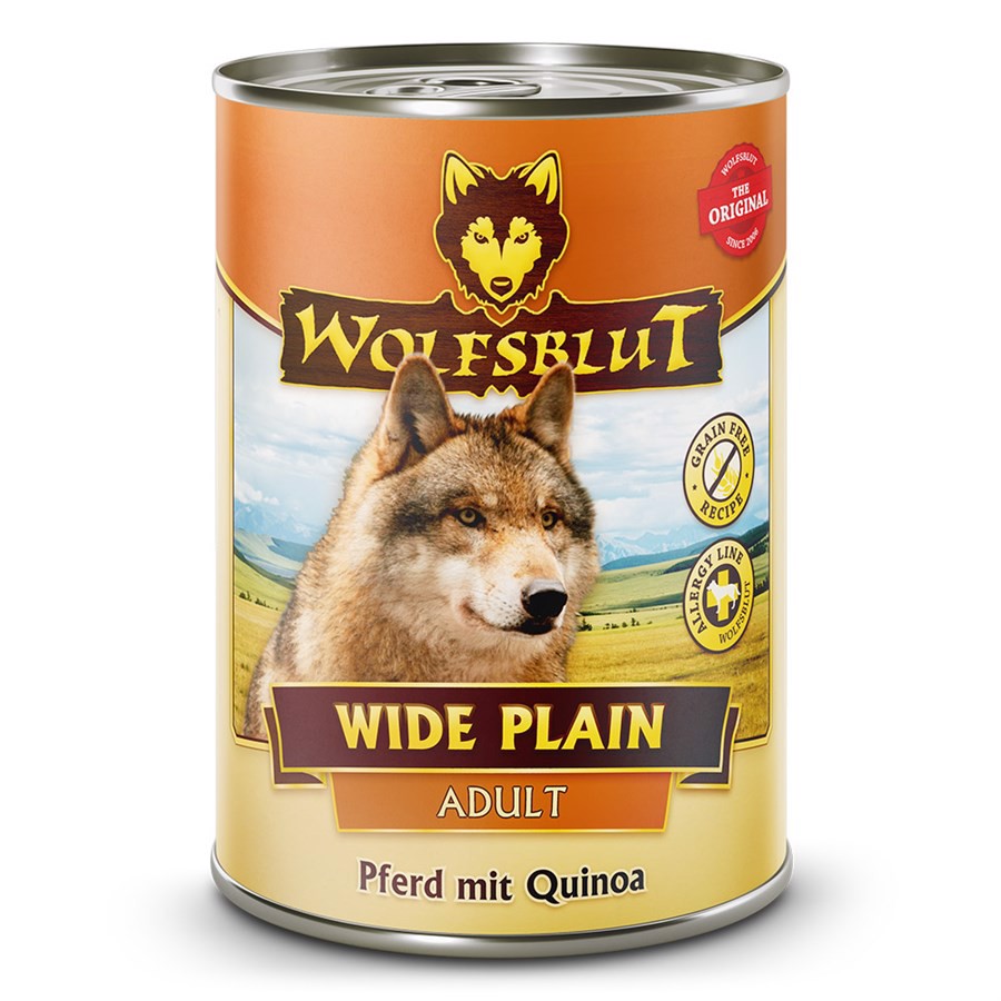WolfsBlut Wide Plain Adult Quinoa dåsemad, 395 gr.