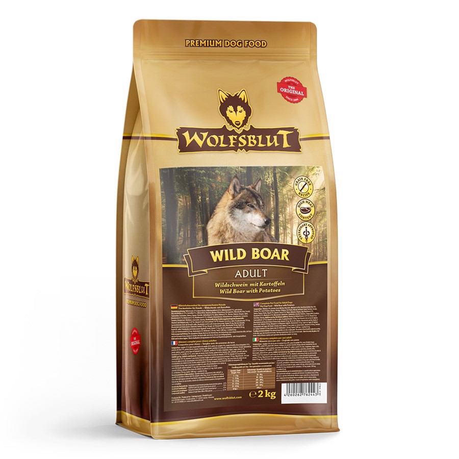 Billede af WolfsBlut Wild Boar Adult med vildsvin, 2 kg