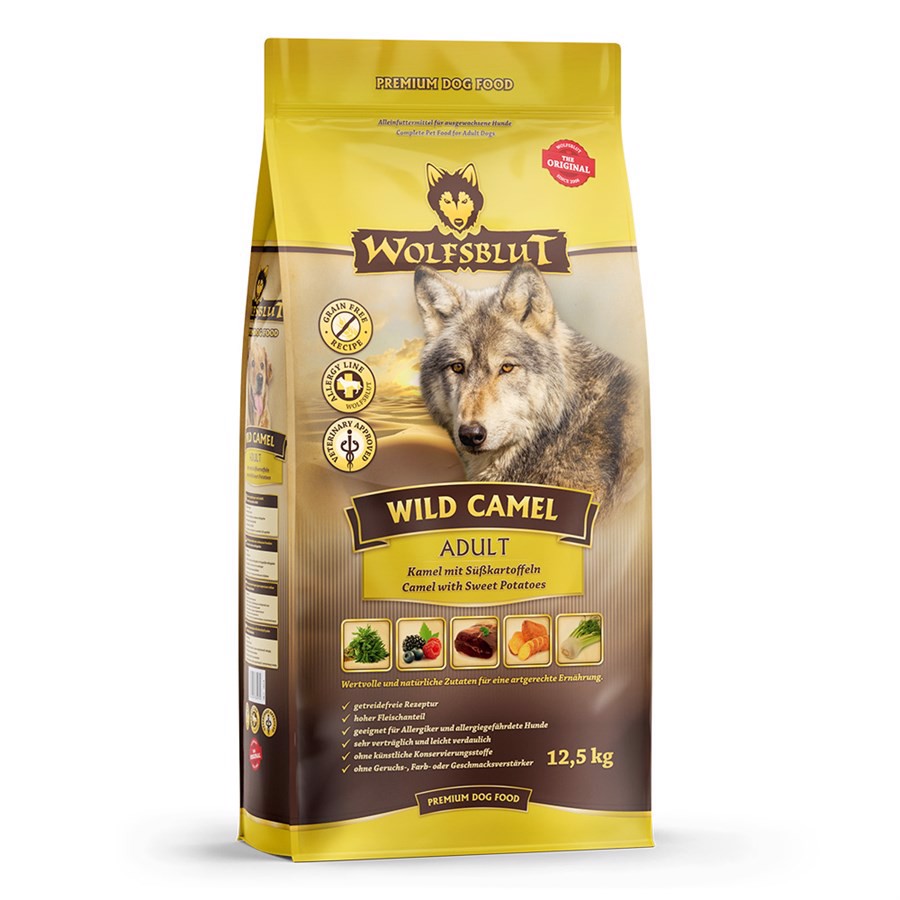 Billede af WolfsBlut Wild Camel Adult hundefoder, 12.5 kg