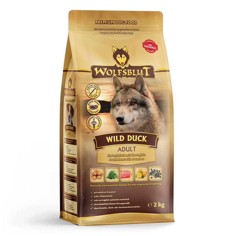 Billede af WolfsBlut Wild Duck Adult med and, 2 kg