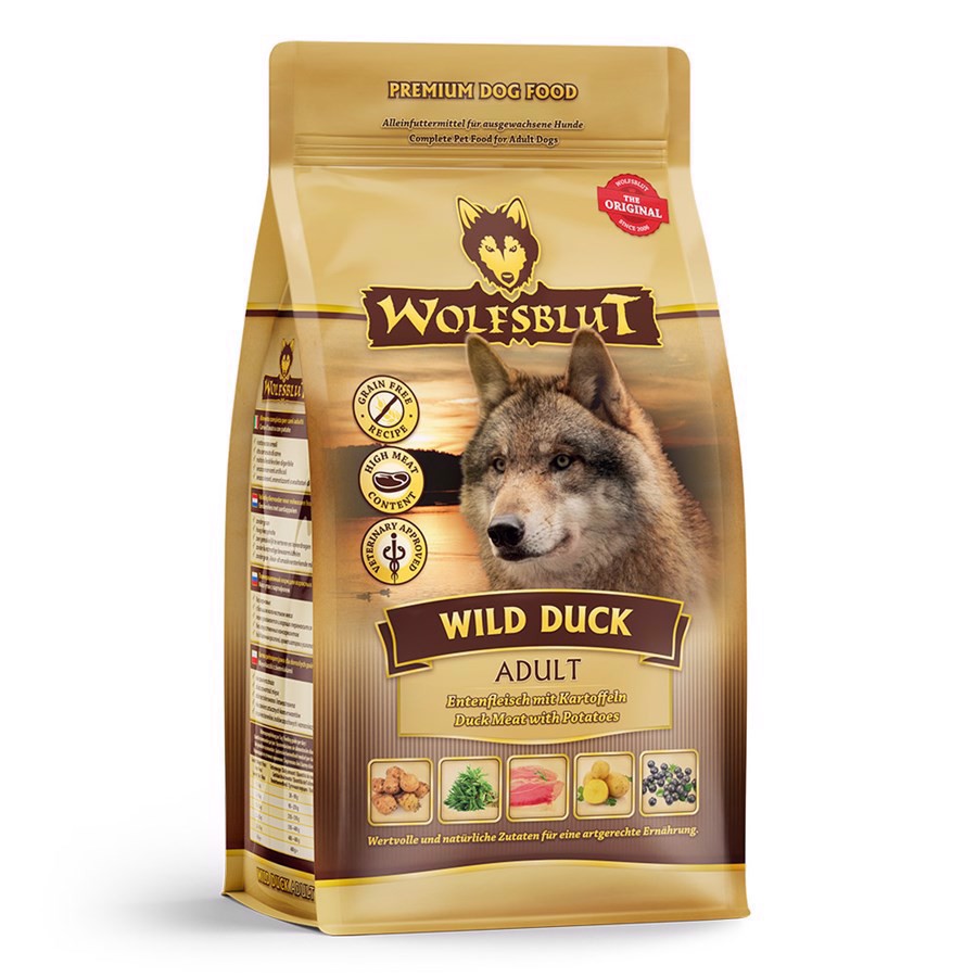 Billede af WolfsBlut Wild Duck Adult med and, 500g