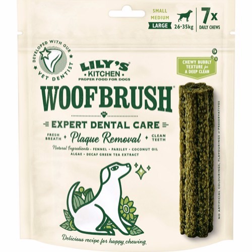 Lilys kitchen Woofbrush dental care, Large, 7 stk