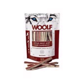 WOOLF Long Beef and Cod Sandwish, 100g - KORT DATO