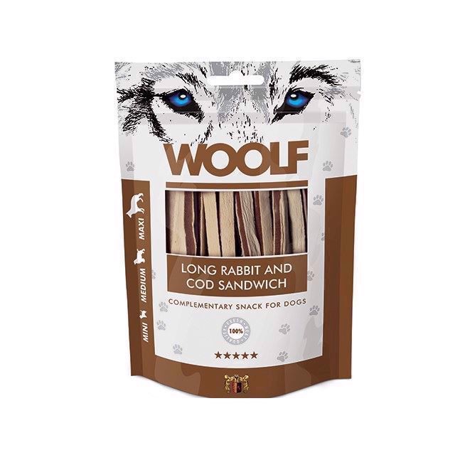 Billede af Woolf Long Rabbit and Cod Sandwich, 100g hos MyPets.dk