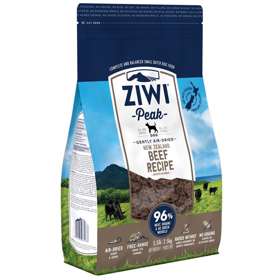 ZiwiPeak Dog Beef tørret kød med okse, 4 kg