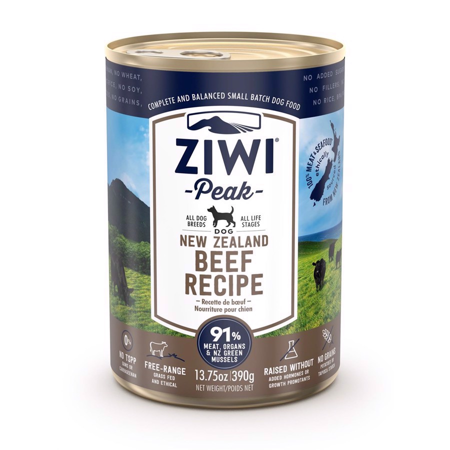ZiwiPeak Dog dåsemad Beef, 390g