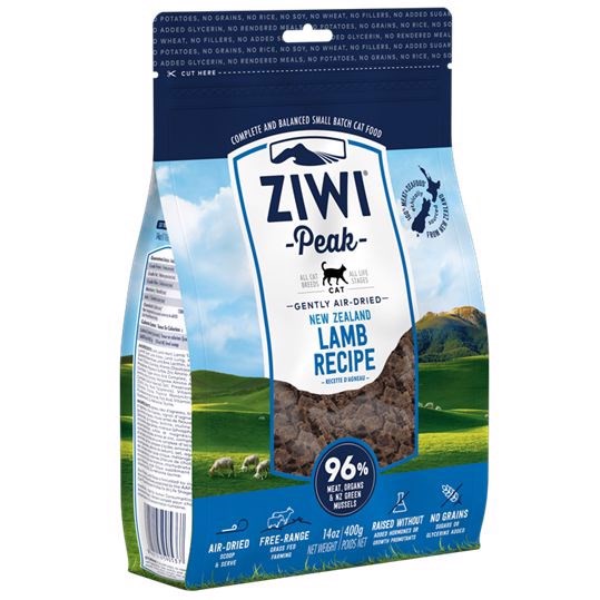 ZiwiPeak Cat lufttørret kød, Lamb, 400g