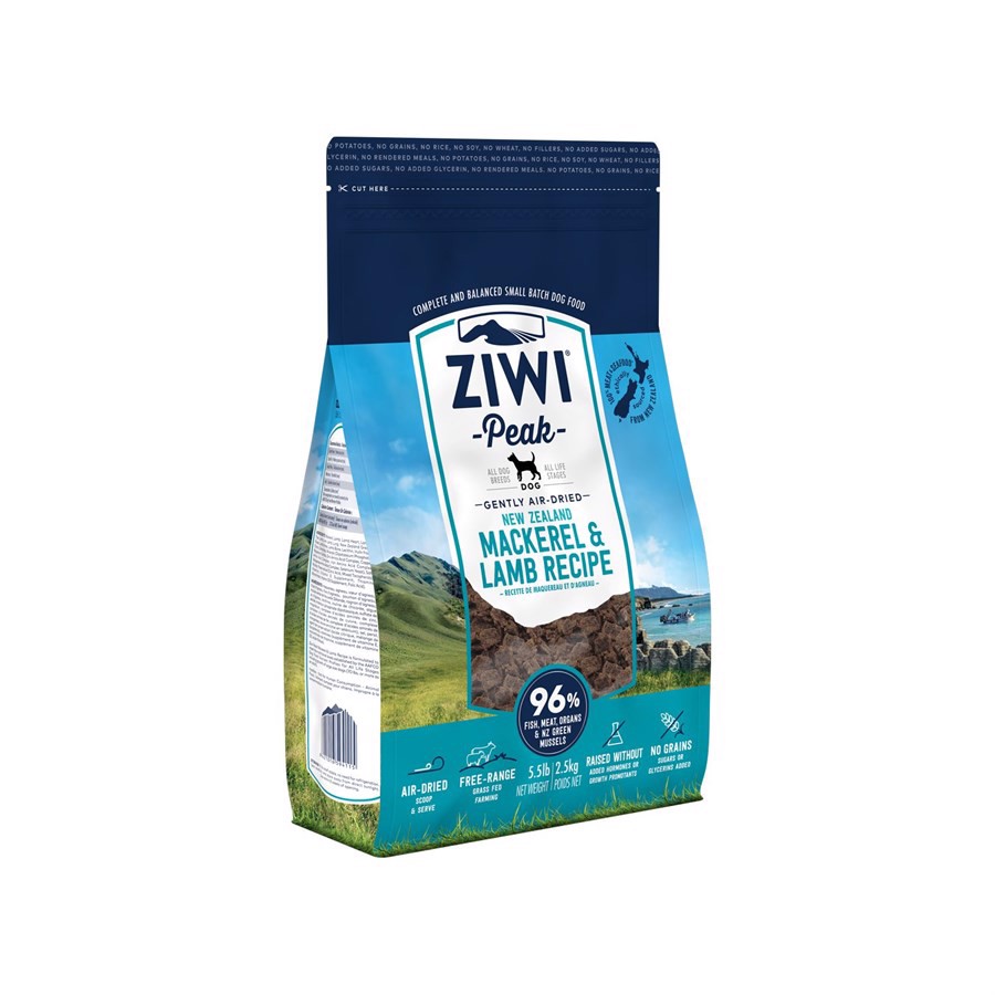 ZiwiPeak Dog Mackarel and Lamb tørret kød, 454g