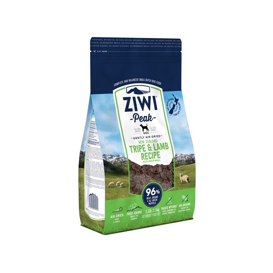 ZiwiPeak Dog Tripe and Lamb tørret kød, 454g