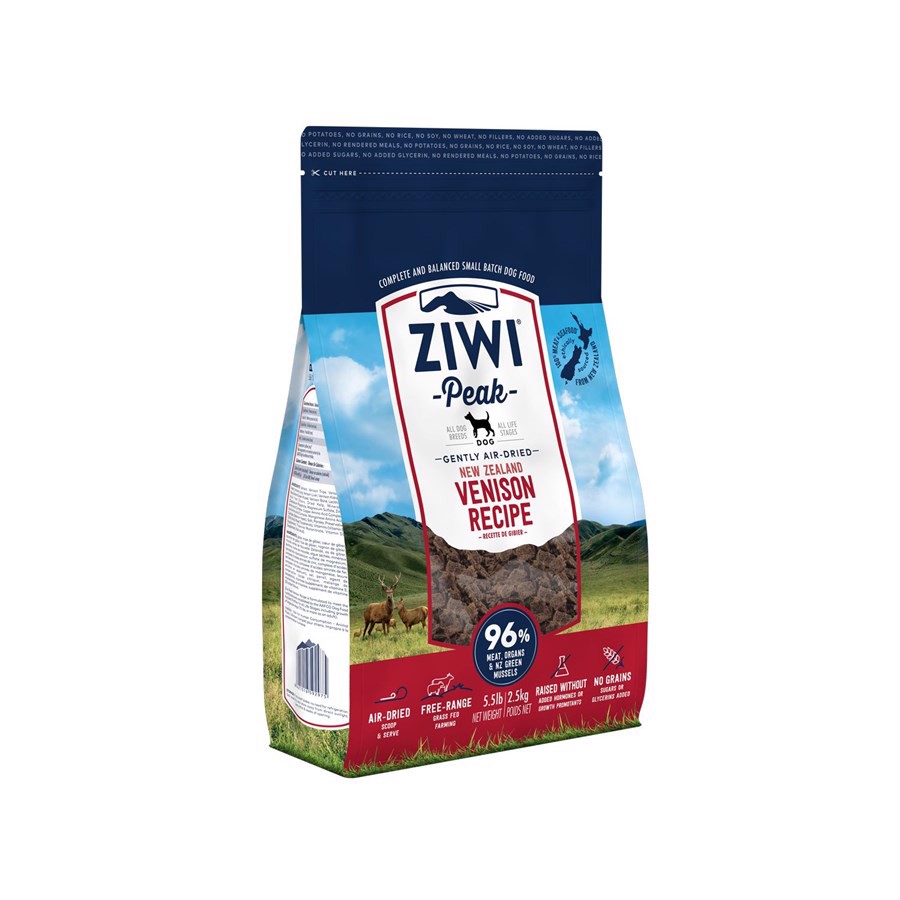 ZiwiPeak Dog Venison tørret kød med hjort, 454g - KORT DATO